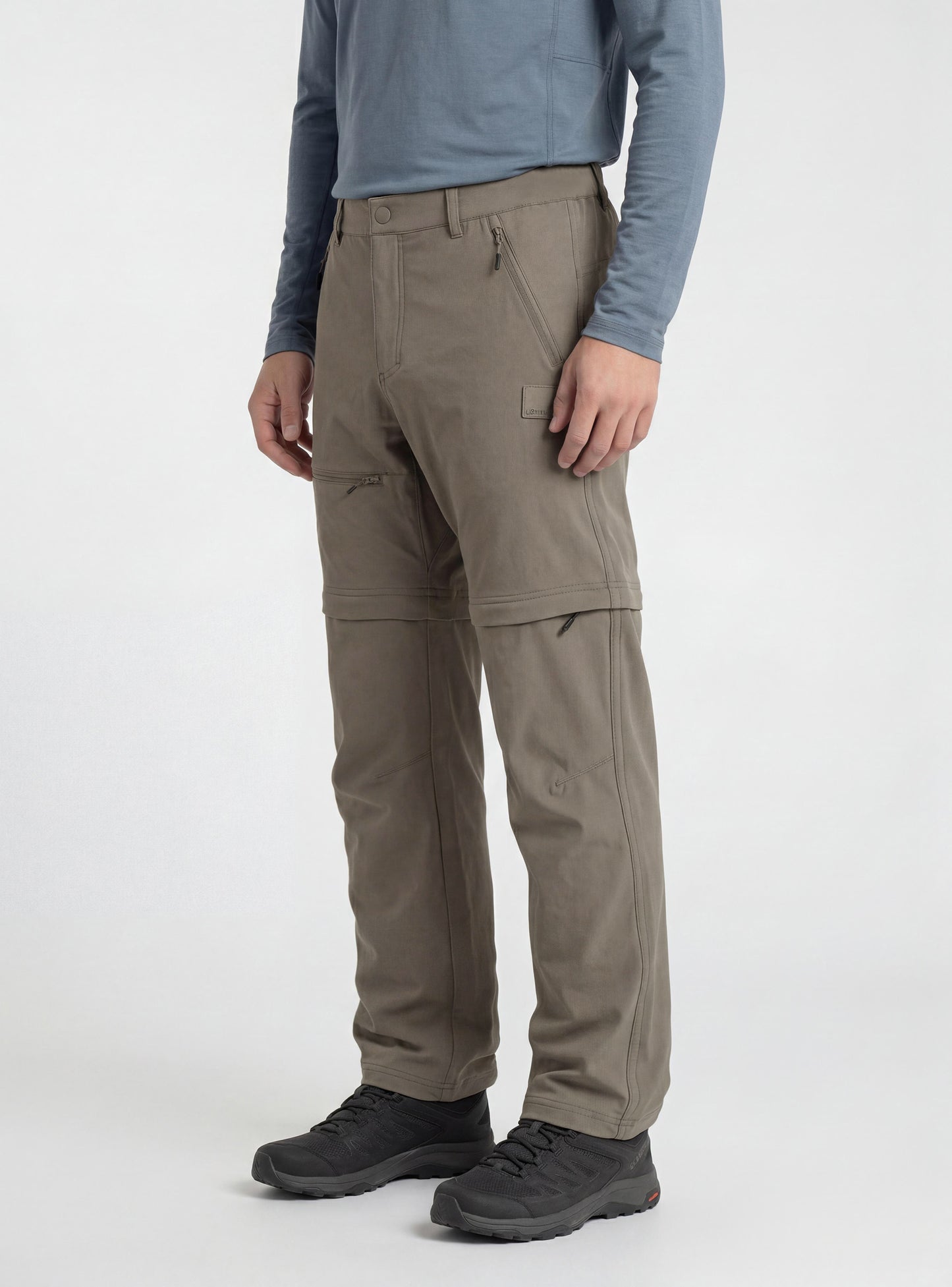 Pantalón Desmontable Hombre Futaleufú color gris