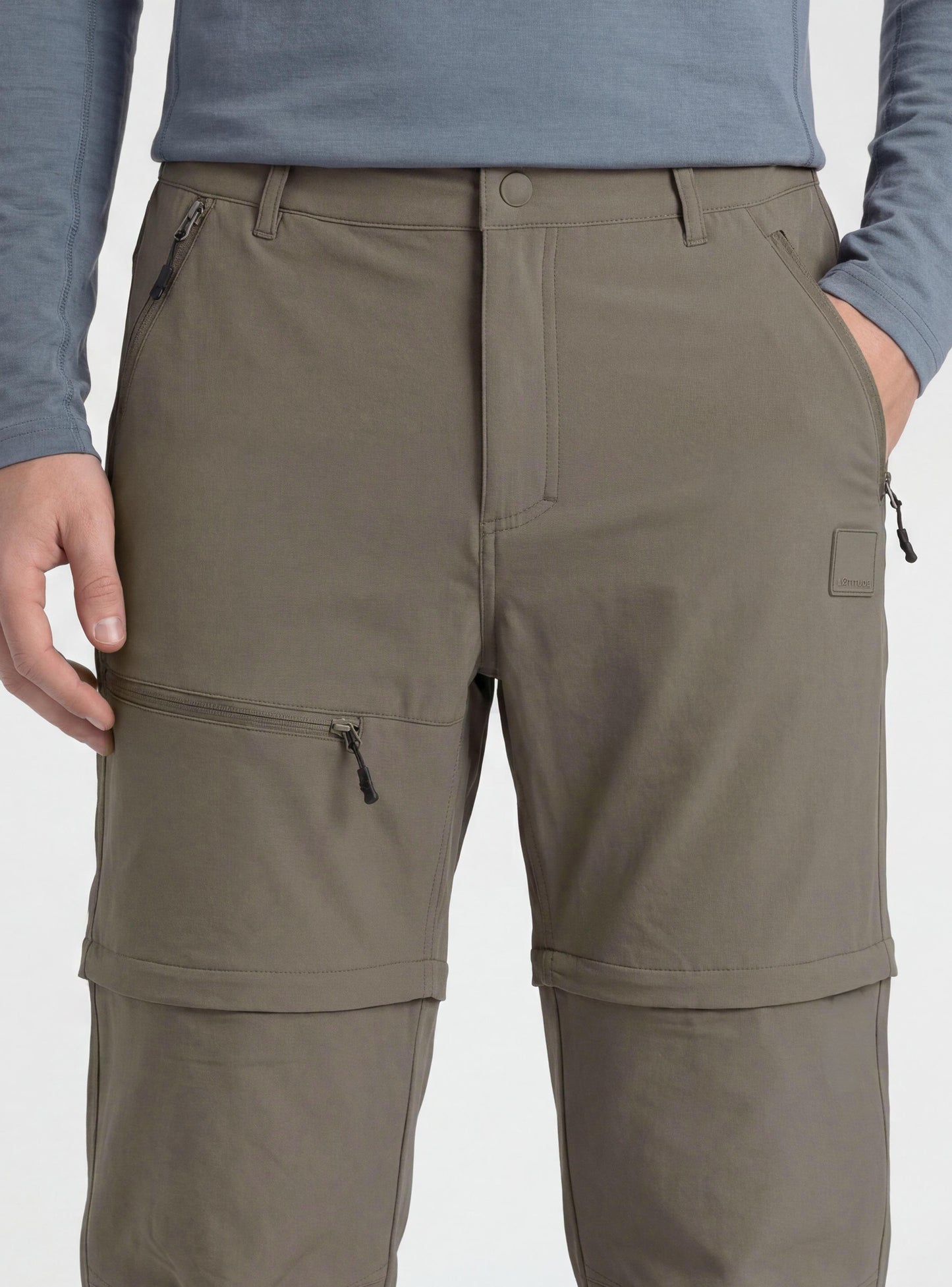 Pantalón Desmontable Hombre Futaleufú color gris