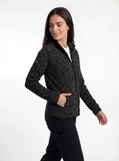 Polar melange de mujer color negro