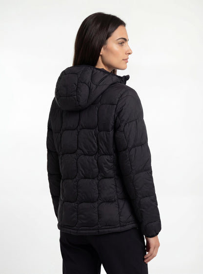 Parka con Capucha Mujer Queulat Negro