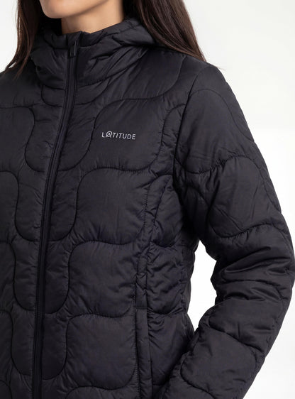 Parka con Capucha Mujer Queulat Negro