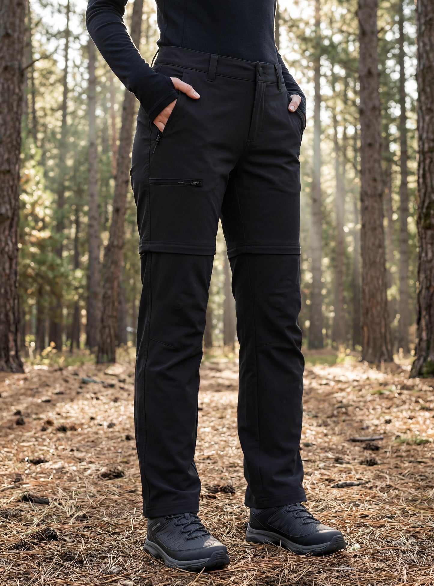 Pantalón Desmontable Mujer Cochamó Negro